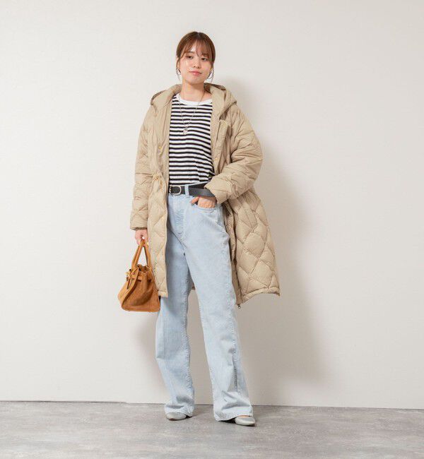 NOLLEY'S「【TAION/タイオン】別注ミドル丈Aラインフードダウン」|ダウン|