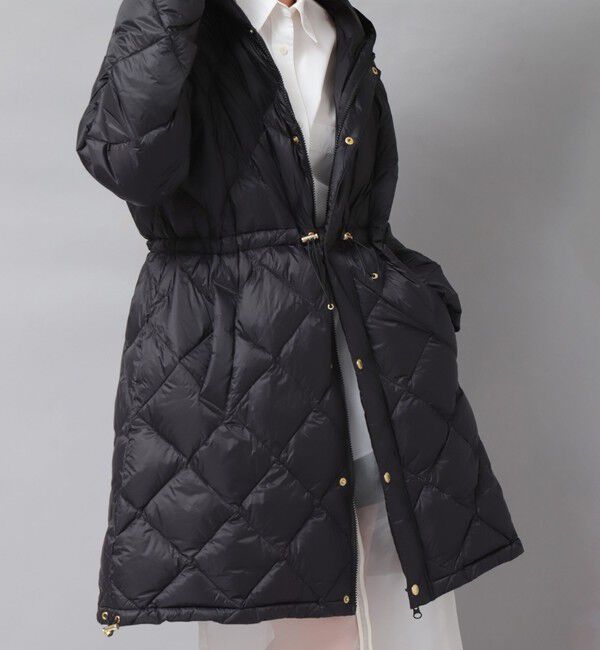 NOLLEY'S「【TAION/タイオン】別注ミドル丈Aラインフードダウン」|ダウン|