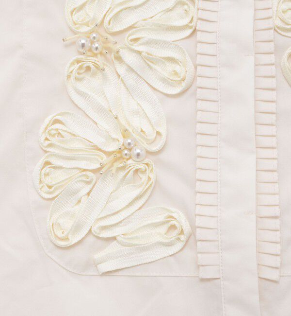 NOLLEY'S「【SOI-MeME/ソワメム】コードエンブロイダリーパールブラウス」|シャツ・ブラウス|