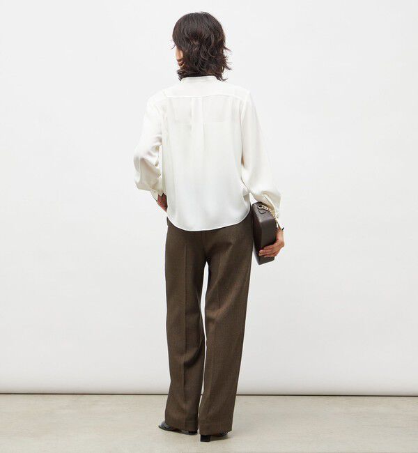 NOLLEY'S「ウォッシャブルストレッチジョーゼットボウタイ風ブラウス」|シャツ・ブラウス|
