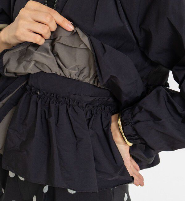 NOLLEY'S「【MARILYN MOON/マリリーンムーン】スパイラルタフタラッフルブルゾン」|ブルゾン・スタジャン|