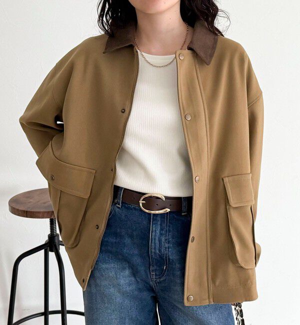 fredy emue「ツイルカバーオール」|ブルゾン・スタジャン|