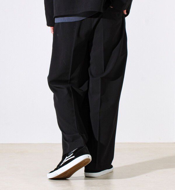 GLOSTER「【セットアップ対応】ウールライクワイドパンツ」|チノ|
