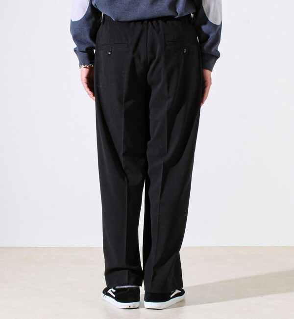 GLOSTER「【セットアップ対応】ウールライクワイドパンツ」|チノ|