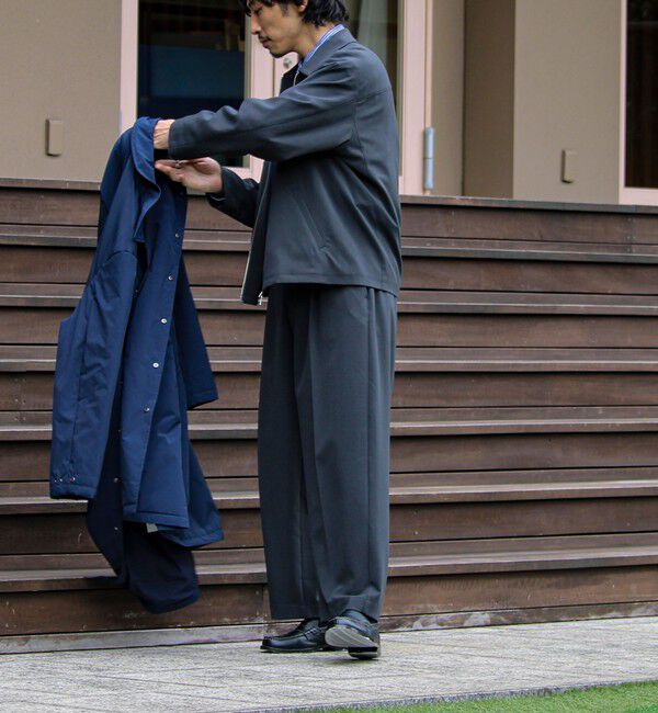 GLOSTER「【セットアップ対応】ウールライクワイドパンツ」|チノ|