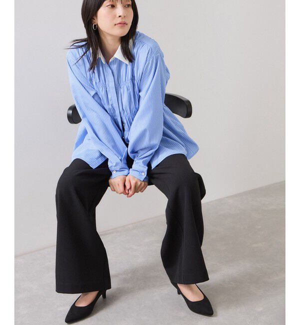 VIS「シャーリングデザインシャツ」|シャツ・ブラウス|