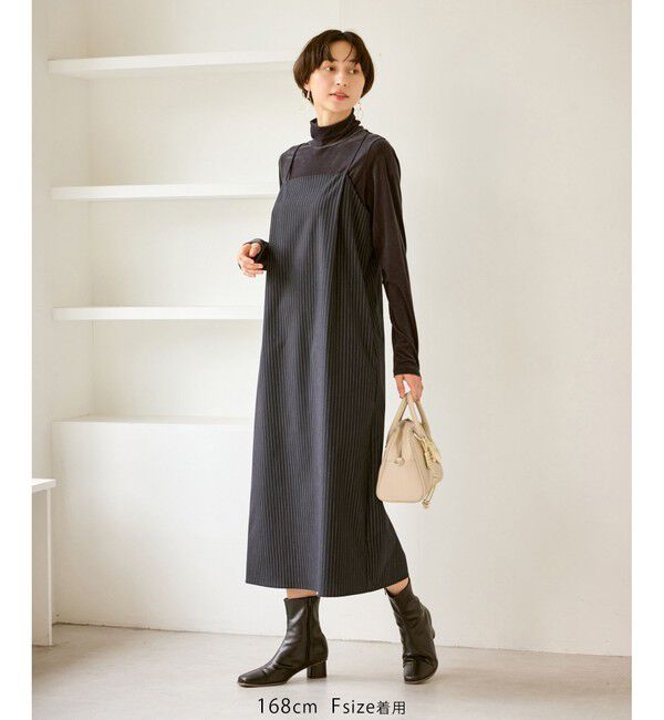 Rope&rsquo;Picnic「ストライプアイラインキャミワンピース/セットアップ対応」|ワンピース|