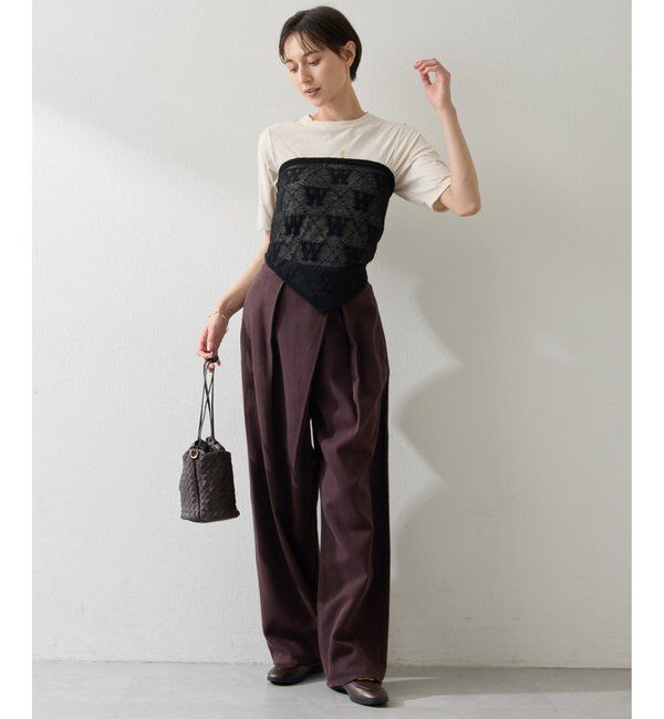  「ラップデニムパンツ」|デニム|