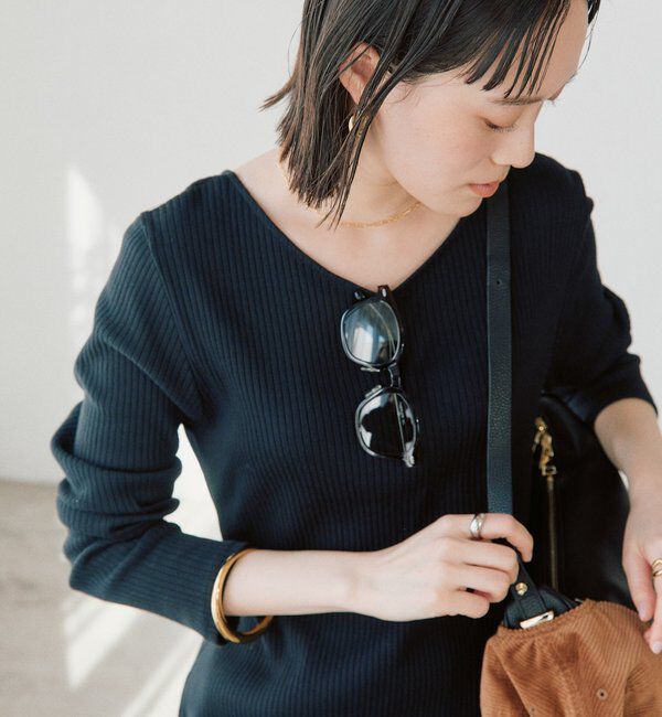  「【全骨格細見え】NEW2WAYロングリブワンピース」|ワンピース|