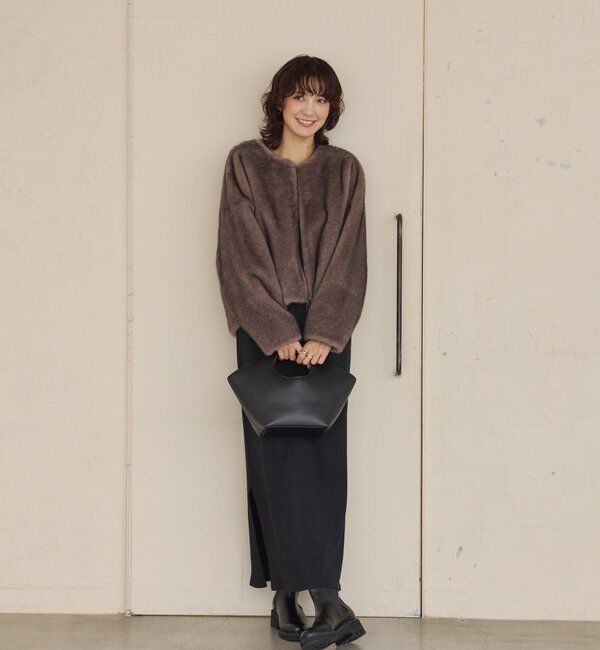  「【シーズンムード高まる】ミンクライクショートコート」|その他|