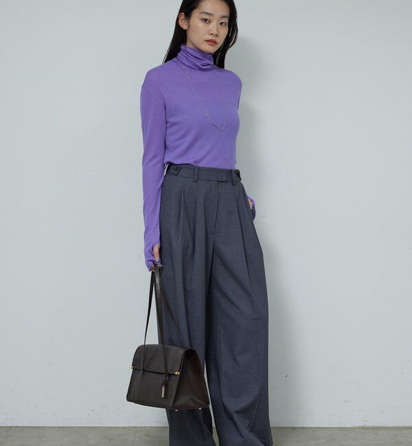  「【新色を加えてリバイバル】リブタートルカットソー」|Tシャツ・カットソー|