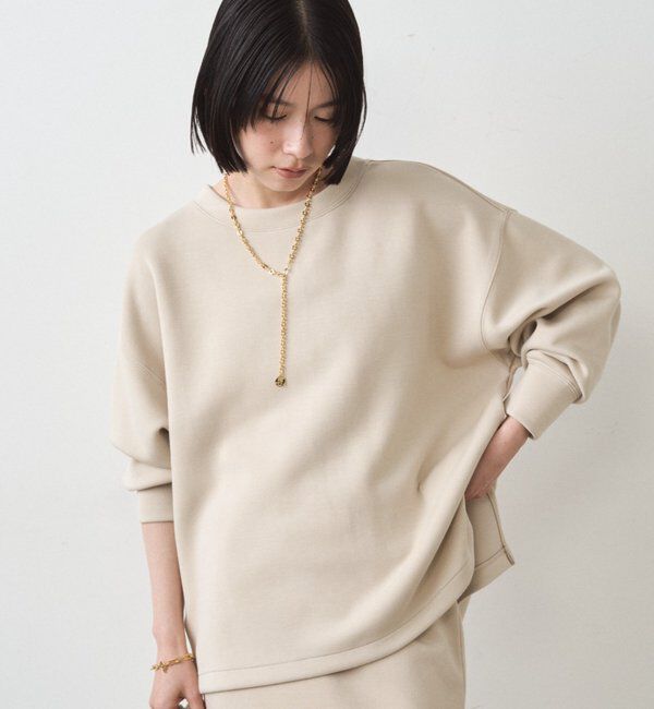  「ポンチプルオーバー」|Tシャツ・カットソー|ライトベージュ