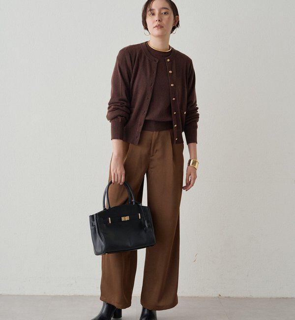  「ワイドベルトサテンパンツ 2nd」|チノ|