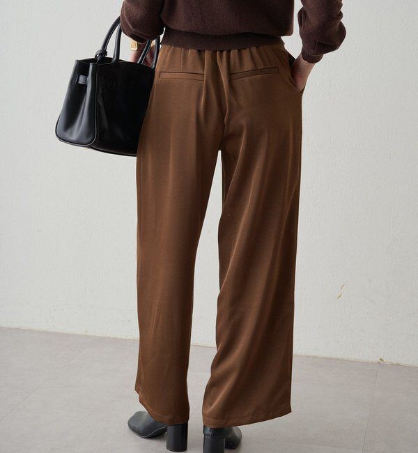  「ワイドベルトサテンパンツ 2nd」|チノ|
