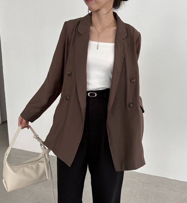  「【全骨格細見え/オフィスコーデにも◎】ライトテーラージャケット」|テーラードジャケット|