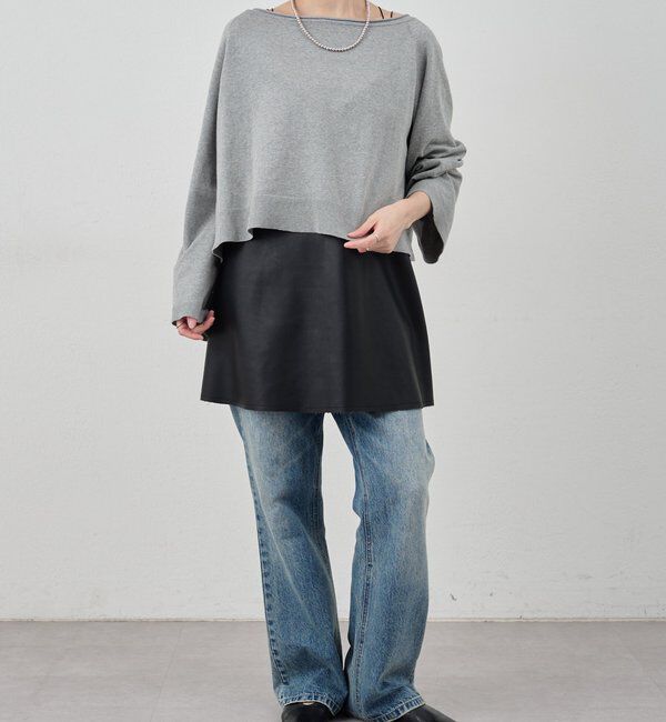  「クロップドルーズニット」|ニット・セーター|