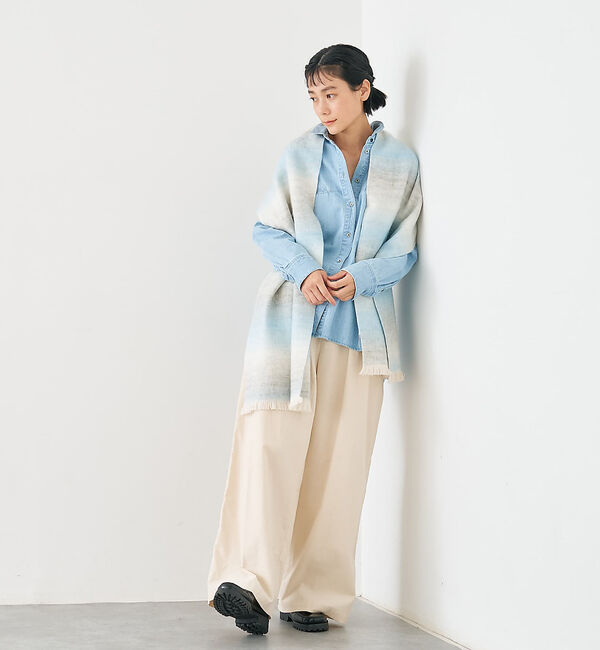 collex「ウール混グレデーションストール」|マフラー|