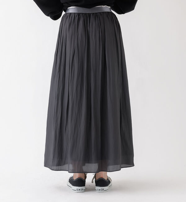 Rouge vif「グロスデシンゴムギャザースカート」|スカート|