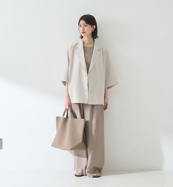 Rouge vif「【セットアップ対応】キュプラフィブリル ワイドパンツ」|その他|