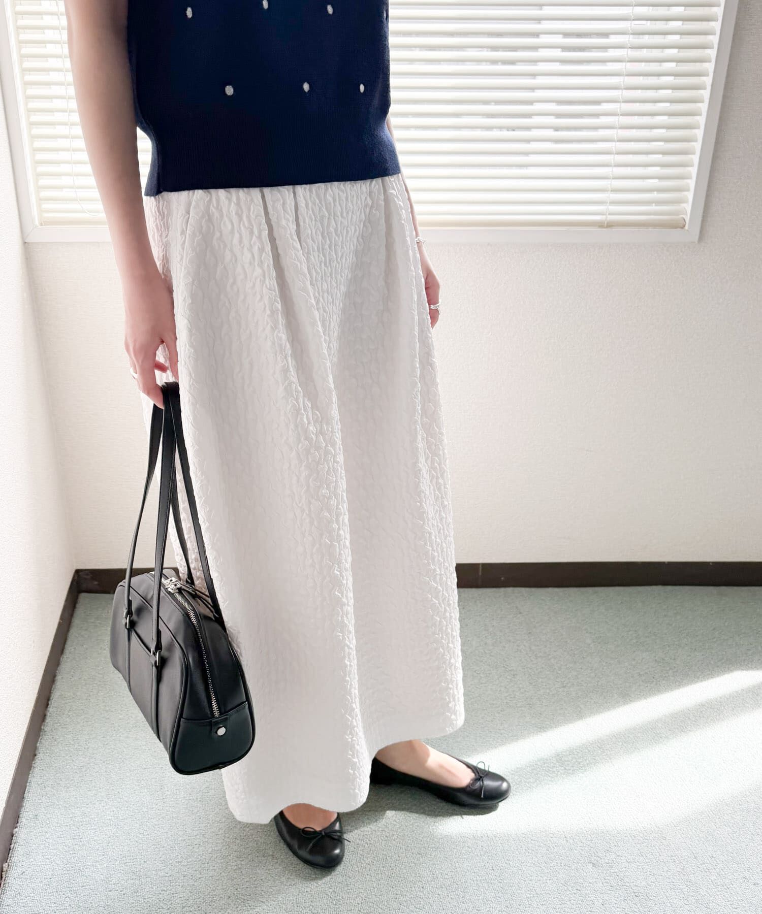 URBAN RESEARCH DOORS「ジャガードコクーンスカート」|スカート|