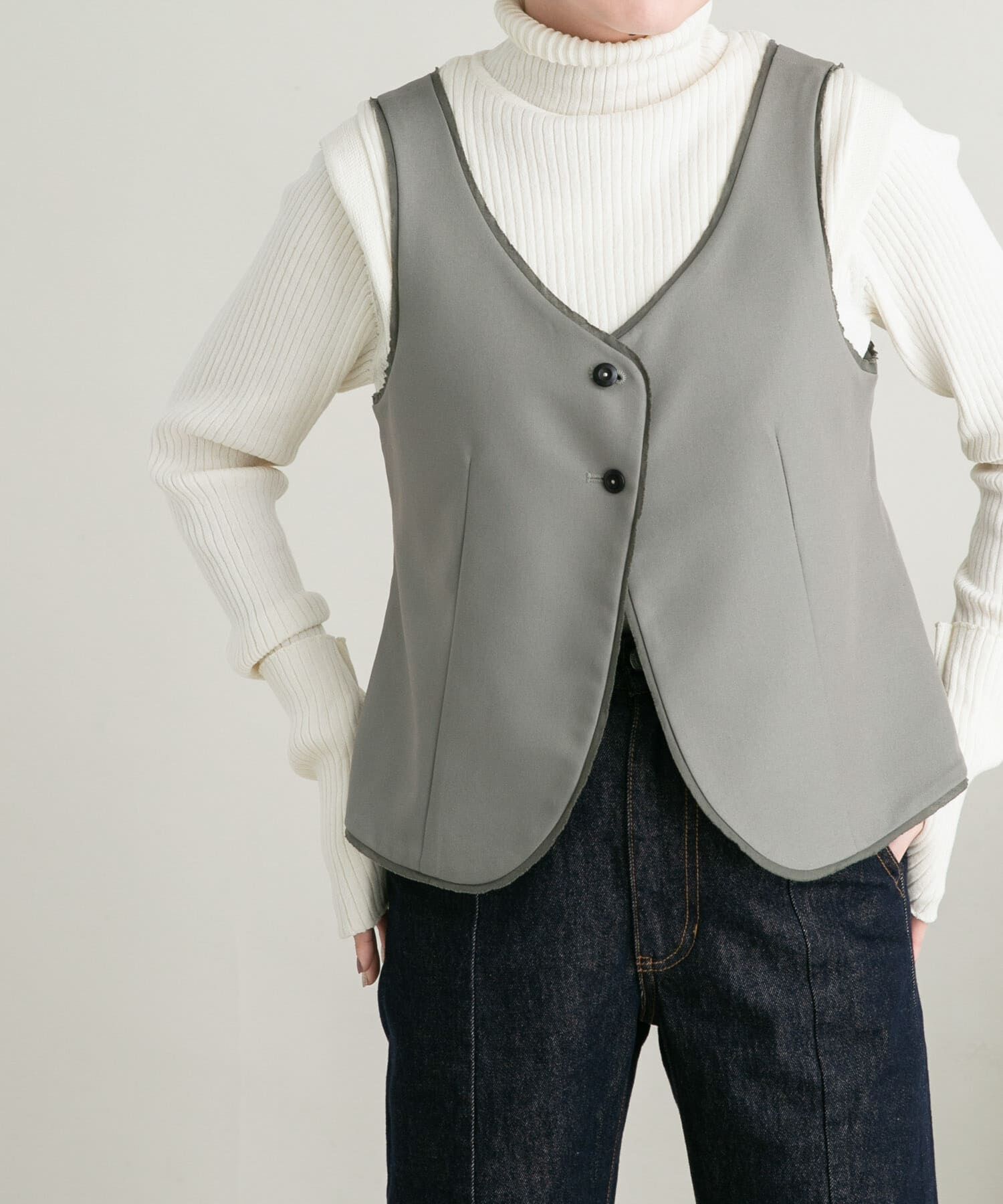  「カットオフデザインベスト」|ベスト・ジレ|