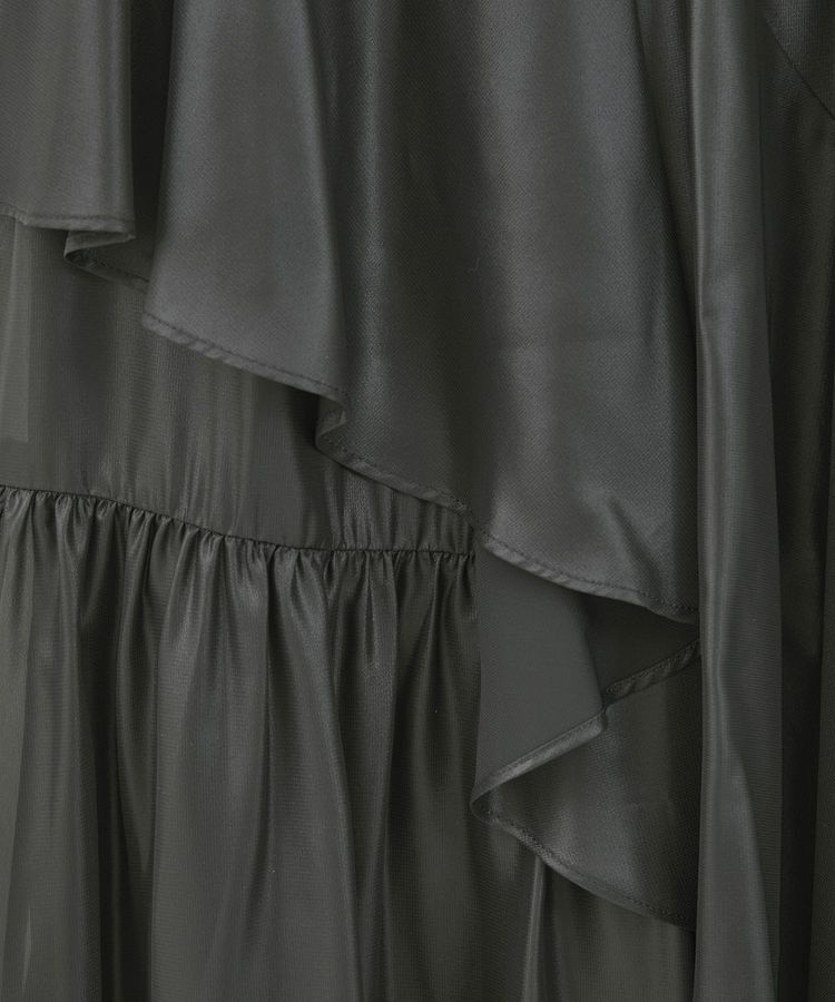 earth music&ecology「シャイニーラッフルスカート」|フレア|