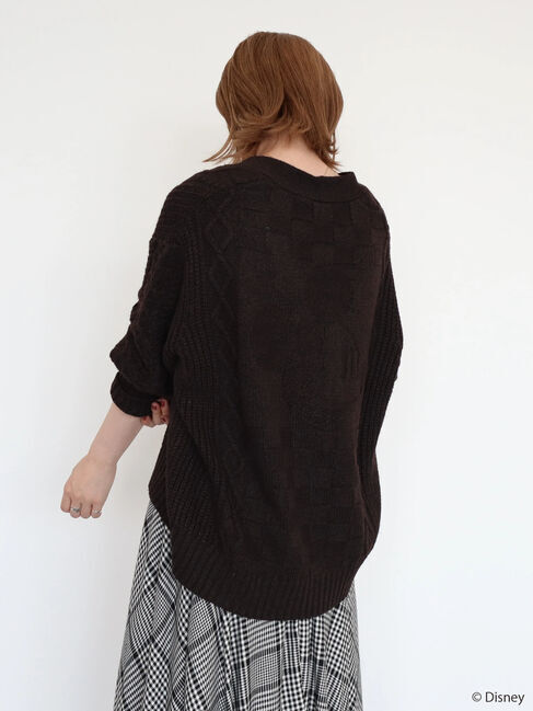  「ケーブルニットカーディガン/Mickey」|カーディガン|