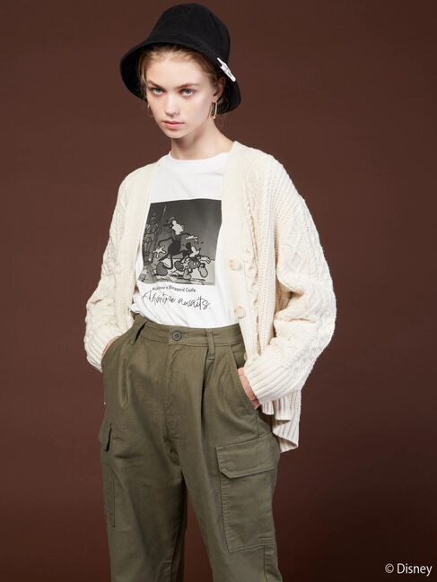  「ケーブルニットカーディガン/Mickey」|カーディガン|