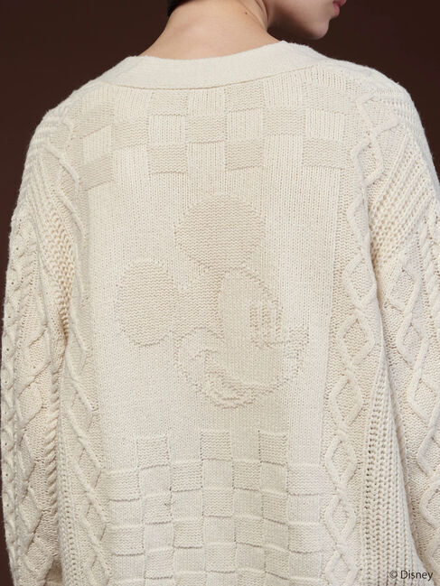  「ケーブルニットカーディガン/Mickey」|カーディガン|