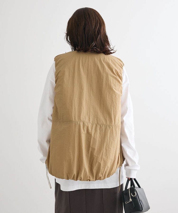 Green Parks「サイドZIP中綿コクーンベスト」|ベスト・ジレ|