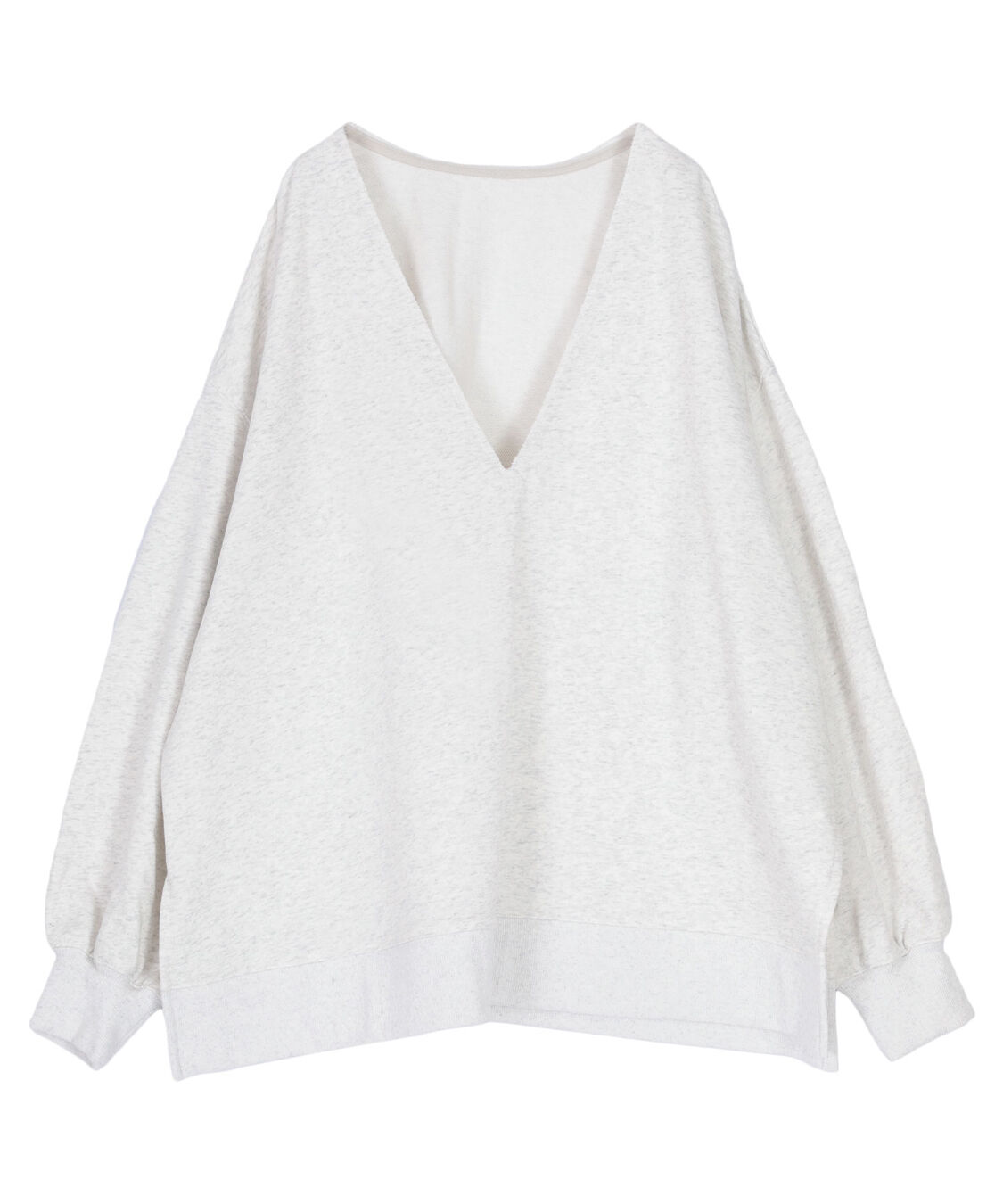 titivate「深Vネックサイドスリットスウェットプルオーバー」|スウェット・ジャージ|