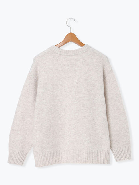 Lugnoncure「ウール混ふわふわクルーネックニット」|ニット・セーター|