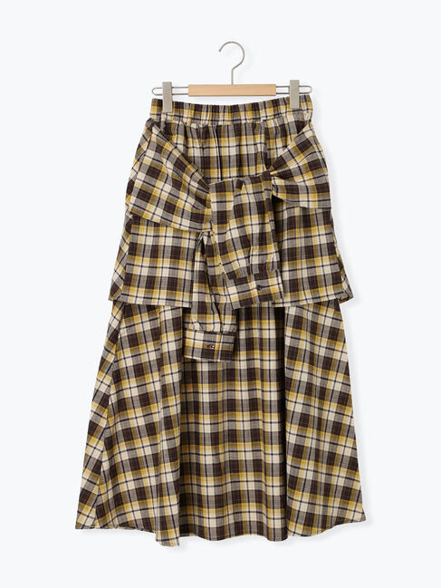 SM2「シャツ巻き風チェックスカート」|スカート|