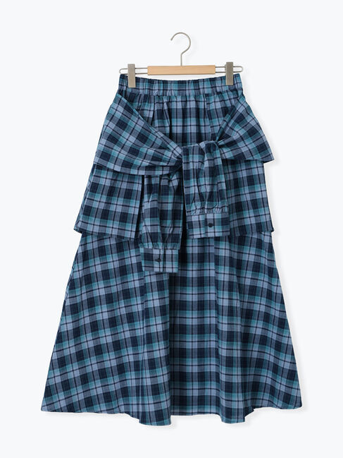 SM2「シャツ巻き風チェックスカート」|スカート|