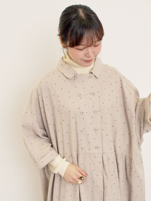 Samansa Mos2「【S/Mサイズ】ドルマンスリーブギャザーワンピース」|ワンピース|