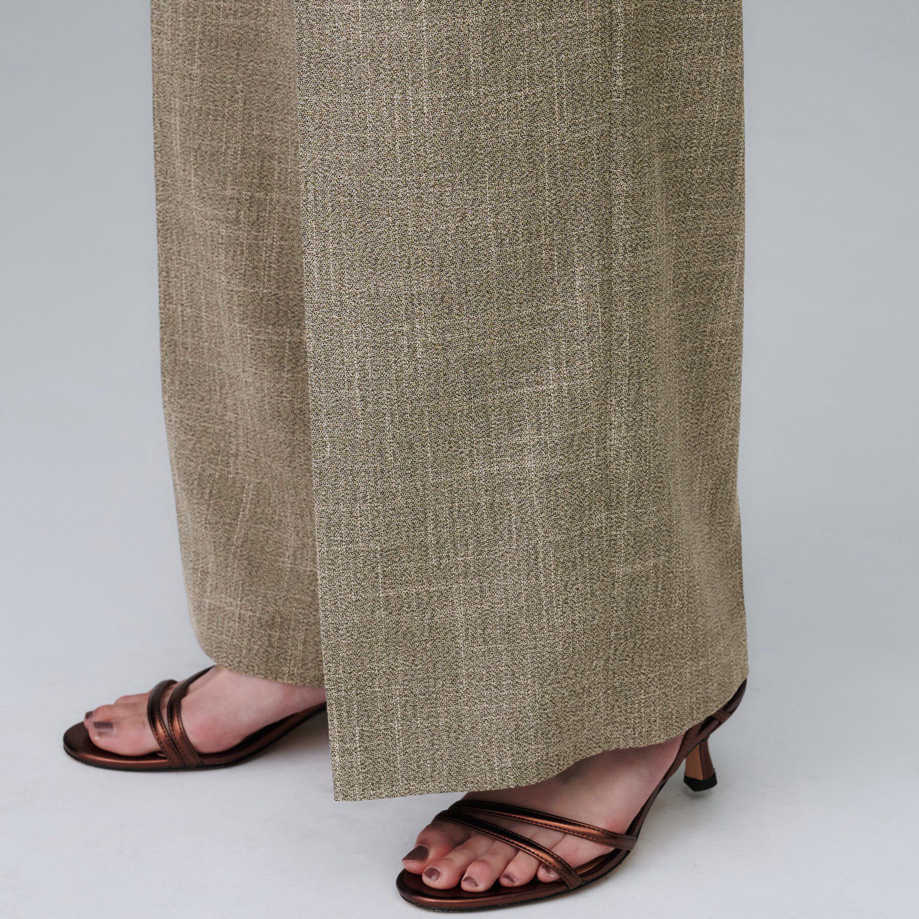 UNTITLED「【セットアップ可/洗える】梳毛調合繊2タックワイドパンツ」|その他|