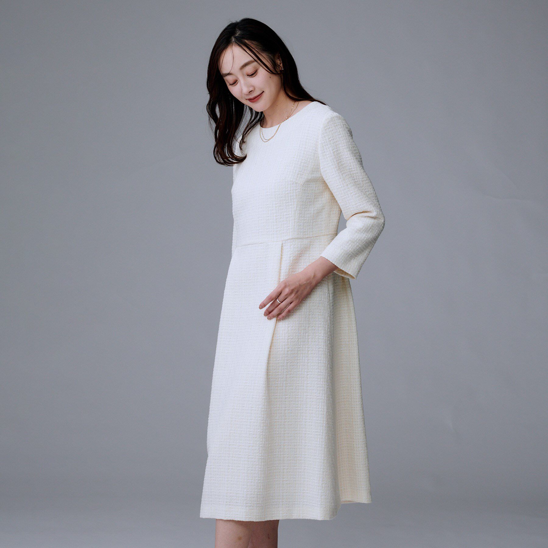UNTITLED「【セットアップ可能/きれいめ】ツイードワンピース」|ワンピース|