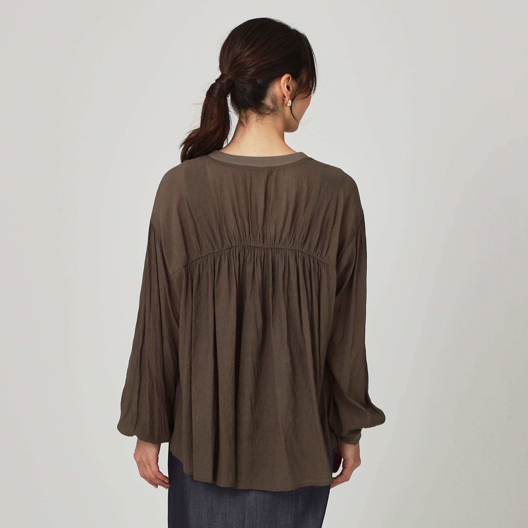 COUP DE CHANCE「【手洗い可】エアリーなシャツ風カーディガン」|カーディガン|