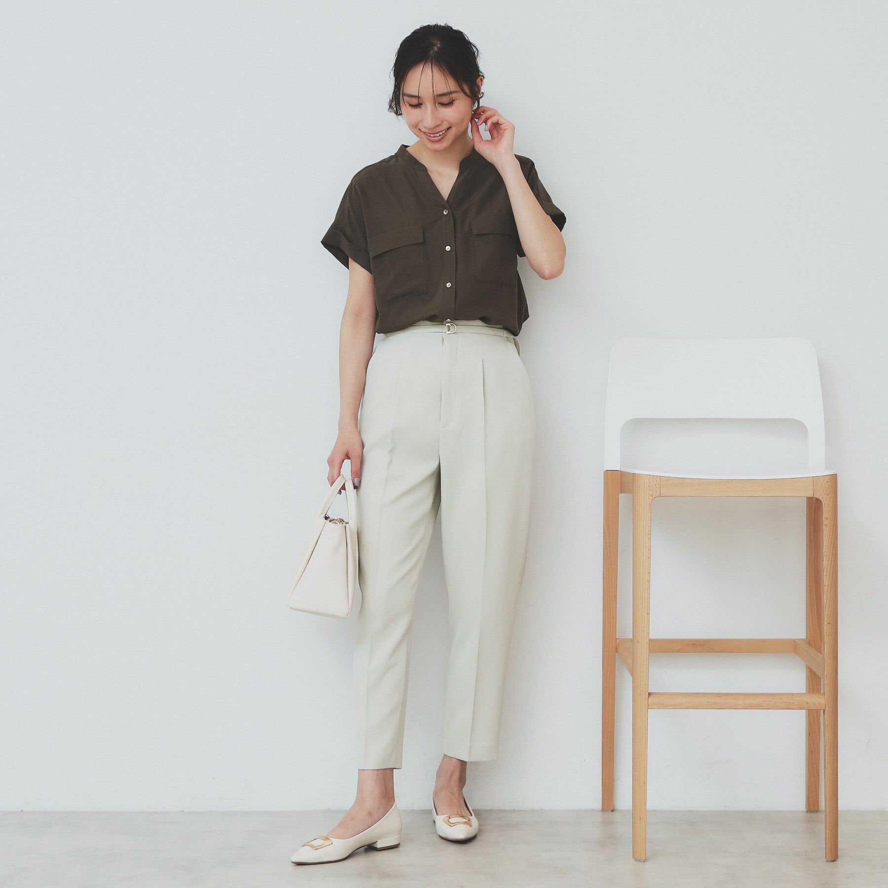 index「ストレッチテーパードパンツ【洗濯機洗い可/吸水速乾/防シワ】」|その他|