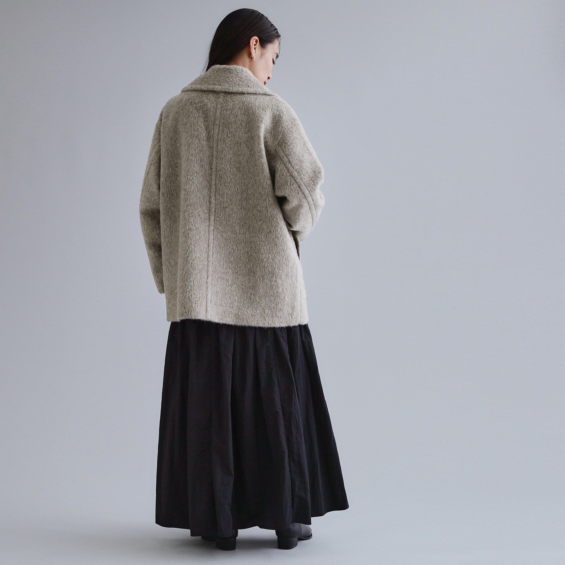 OPAQUE.CLIP「【es】《Mapel／マペル》シャギーミドルコート」|チェスターコート|