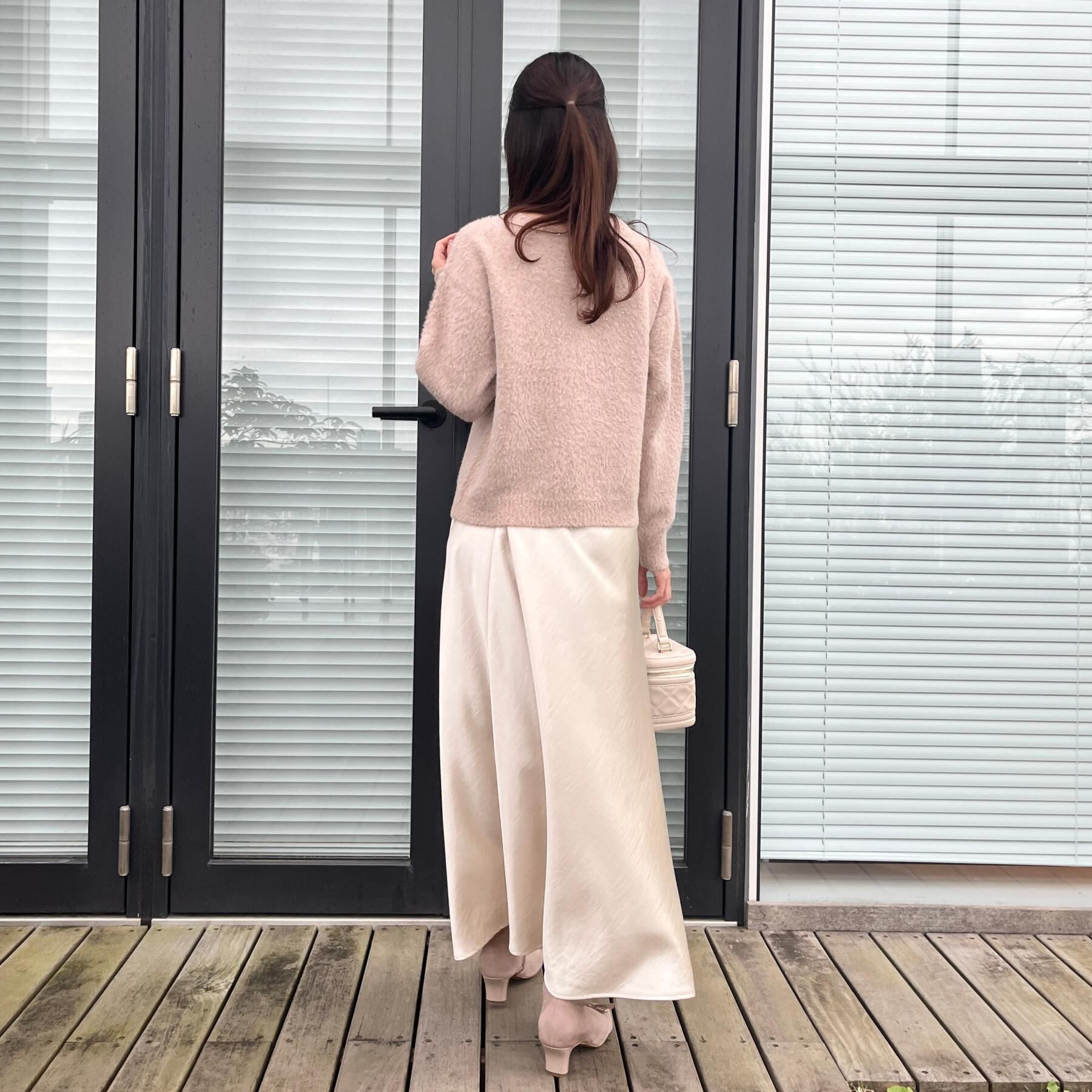 Couture broach「【前後2WAY】スパンコールラメフェザー ニット」|ニット・セーター|