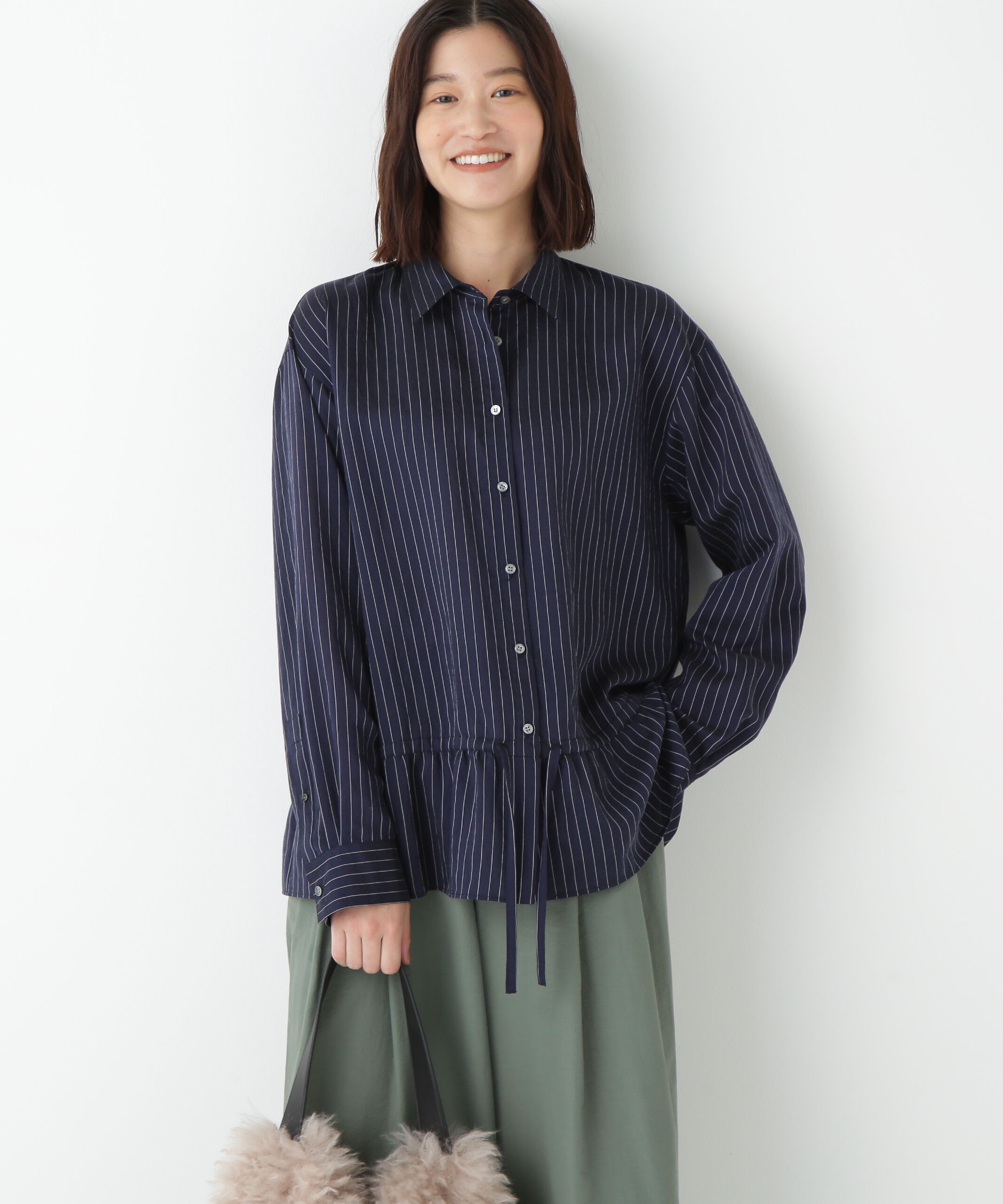  「◆シアストライプブラウス」|シャツ・ブラウス|