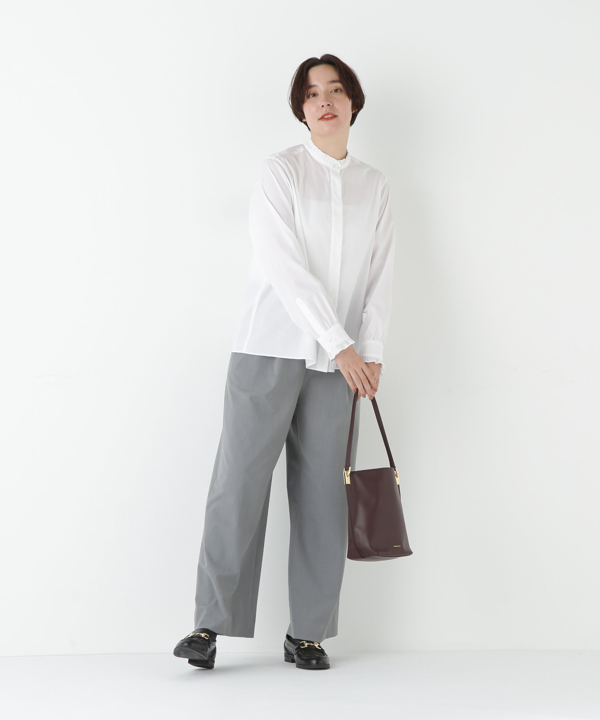  「◆スタンドフリルブラウス」|シャツ・ブラウス|