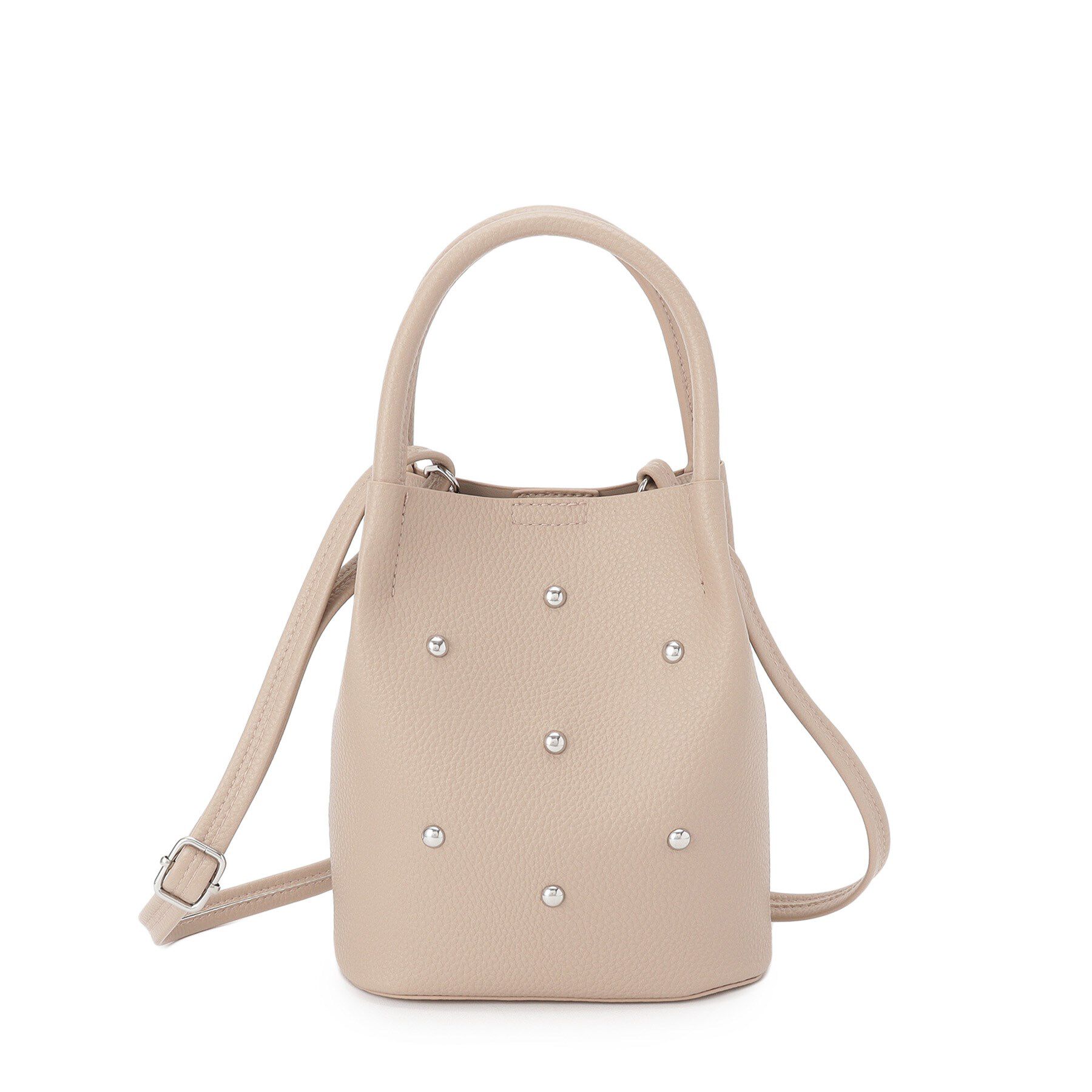 SHOO･LA･RUE「つまみハンドルスタッズミニショルダー」|ショルダー・メッセンジャー|