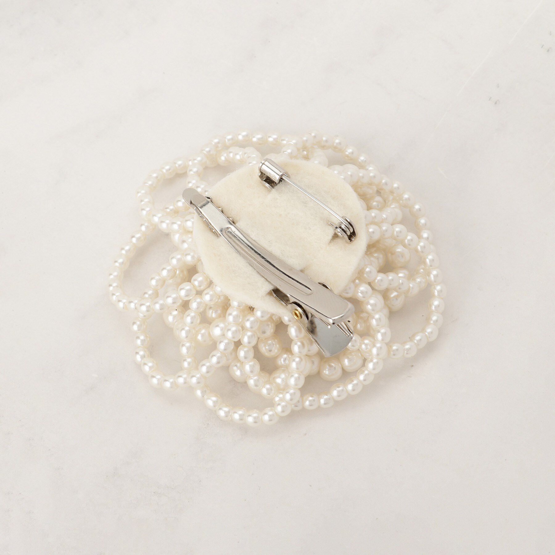 SHOO･LA･RUE「【セレモニー】パール調コサージュ」|ブローチ・コサージュ|