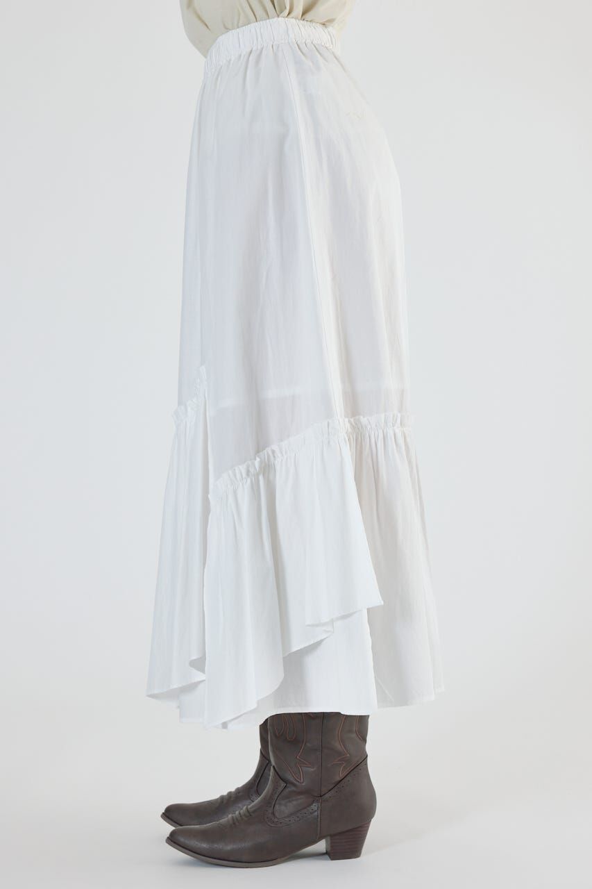 RODEO CROWNS「アシンメトリーギャザースカート」|スカート|