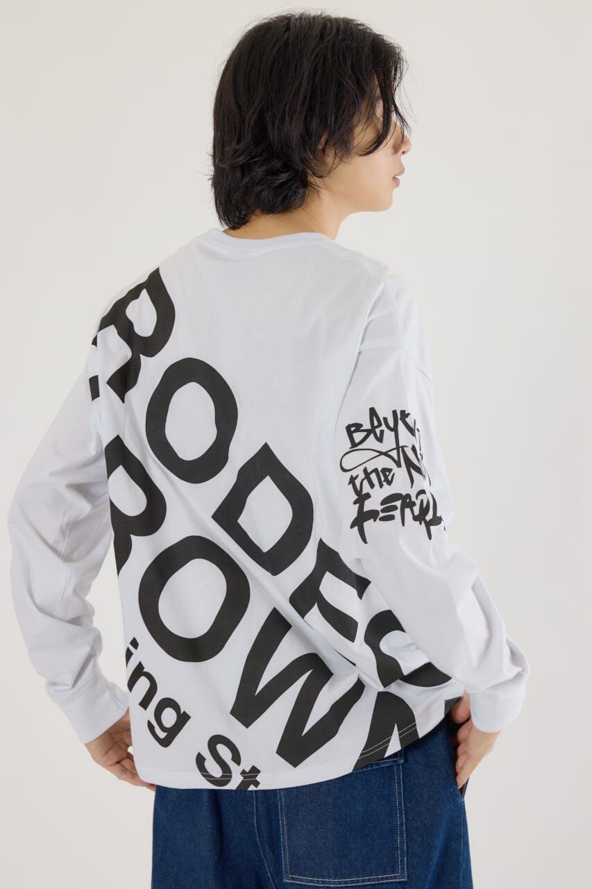 RODEO CROWNS「3steps 長袖Tシャツ」|Tシャツ・カットソー|WHT