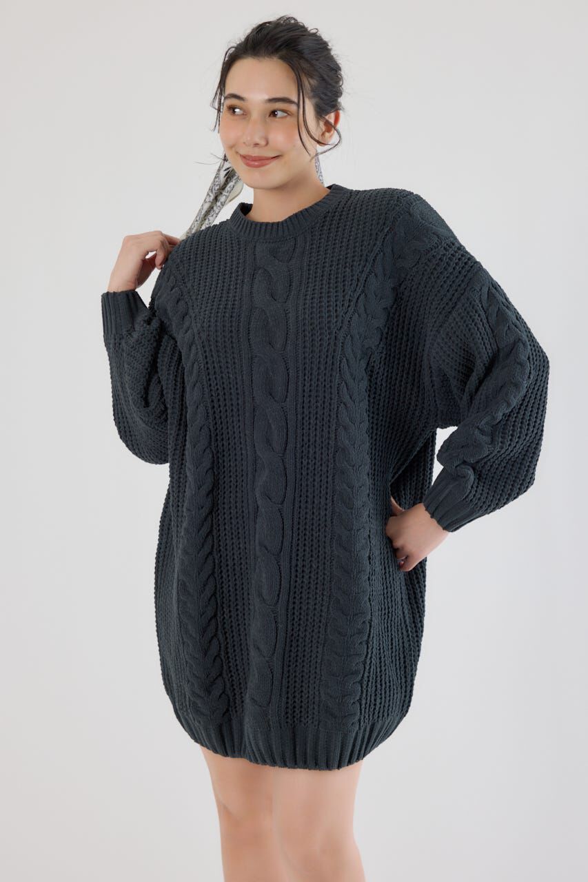 RODEO CROWNS「ケーブルモールニットワンピース」|ワンピース|