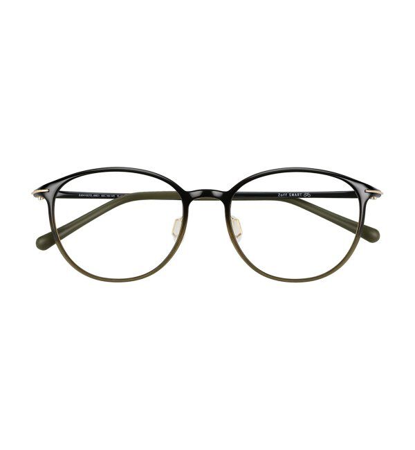  「ボストン型 メガネ 軽量 大人可愛い おうちメガネ 伊達メガネ レンズ交換券付」|メガネ|グリーン