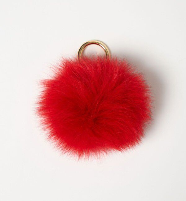 UNITED ARROWS「ファー ポンポン チャーム」|チャーム・キーホルダー|
